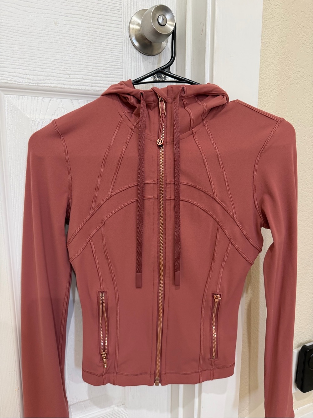 lululemon athletica Rose Dust Hooded Zip Jacket